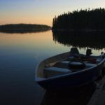 Boat on a Canadian lake, Guy Sagi, Raeford, Hoke County, North Carolina