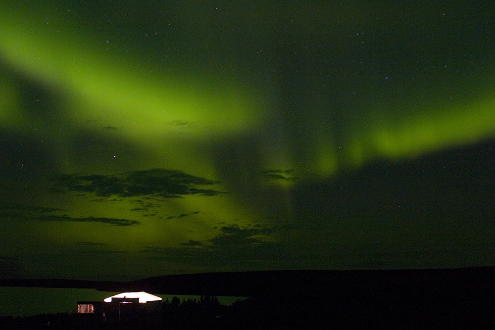 Northern lights, aurora borealis, Guy Sagi