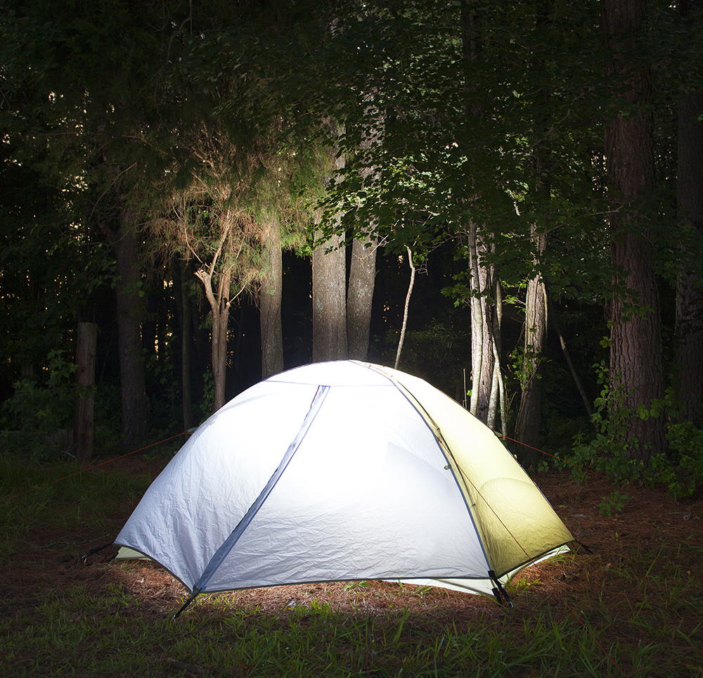 Tent at night, Guy Sagi